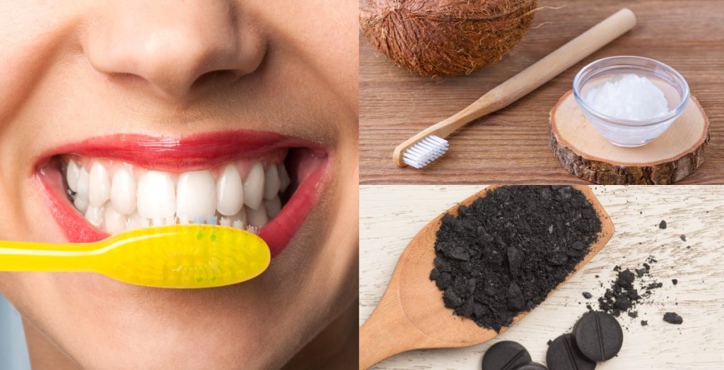 خلطات تبييض الاسنان في المنزل