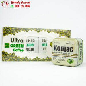 كورس كبسولات كونجاك للتخسيس konjac + الترا جرين كوفي