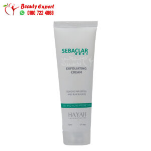 Hayah sebaclar exfoliating cream 50 ml to remove dead skin and purify pores