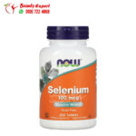 مكمل السيلينيوم المضاد للأكسدة - NOW Foods, Selenium, 100 mcg, 250 Tablets