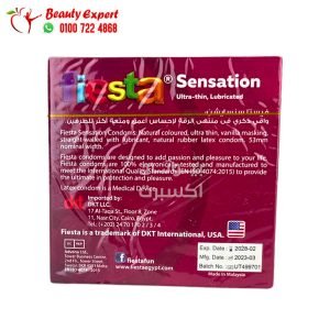 فيستا كوندوم رفيعة للغاية للرجال 3 كوندوم - Fiesta Sensation Ultra Thin Condoms