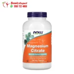 NOW Foods Magnesium Citrate Capsules 240 Veg Capsules