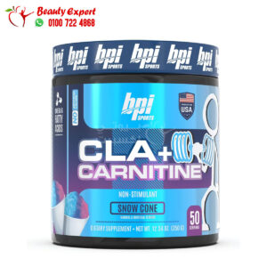 مكمل سي ال ايه الكارنتين للتخسيس BPI Sports CLA + Carnitine, Snow Cone, 50 servings (350 g)