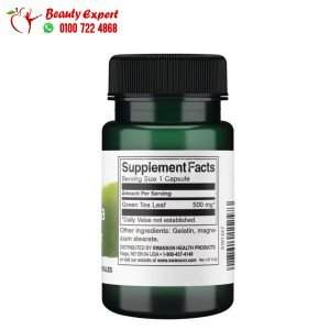 Swanson Green Tea 500 mg, Antioxidants supplement, 30 green tea tablets