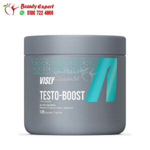 كبسولات محفز تسترون طبيعي للرجال من فيزلي 120 كبسولة Visly Testo-Boost 120 Capsules