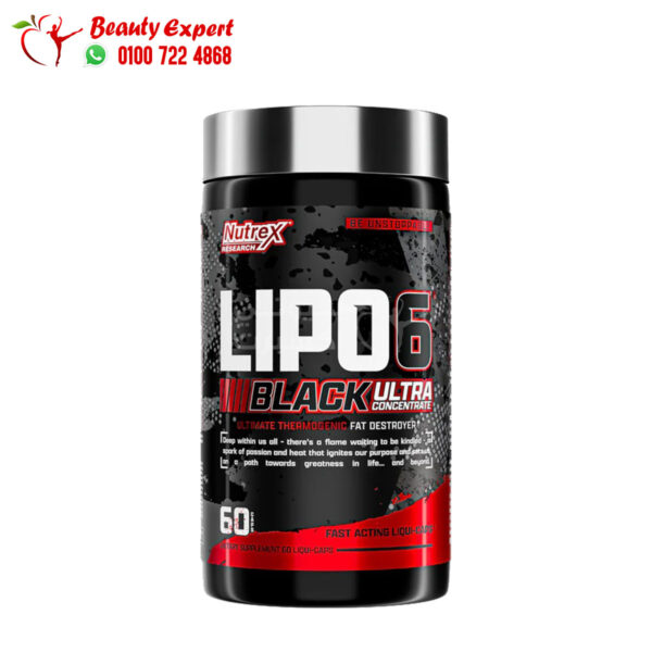 nutrex libo 6 black ultra concentrate 60 caps for weight loss