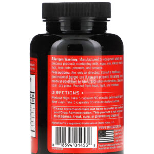 Force Factor Prime HGH Secretion Activator, pre work out supplement, 75 Capsules