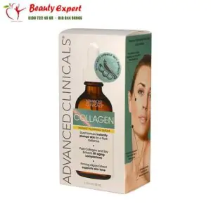 سيروم كولاجين للوجه وشد البشرة من Advanced Clinicals