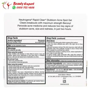 Neutrogena rapid clear stubborn acne spot gel