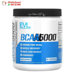 EVLution Nutrition BCAA5000, Unflavored, 10.58 oz (300 g)