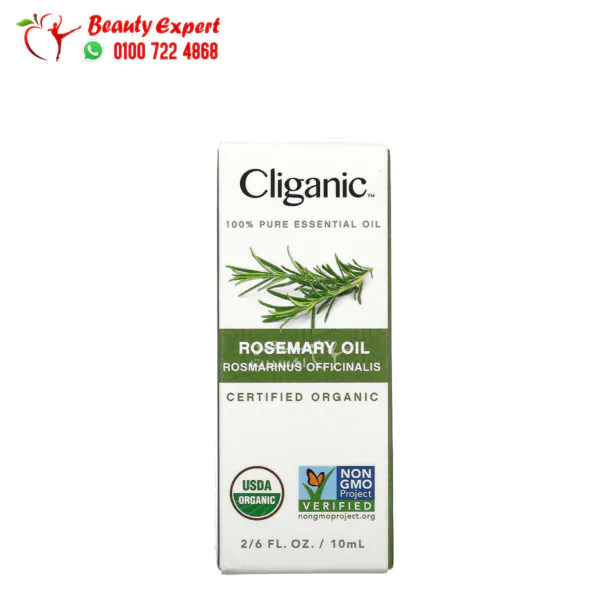 زيت روزماري كليغانيك لتحسين الصحة العامة 10 مل Cliganic 100% Pure Essential Oil Rosemary Oil 0.33 fl oz (10 ml)