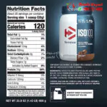مكمل ايزو 100 بروتين لبناء العضلات 640 جرام بنكهة الشكولاتة | ISO 100 HYDROLYZED PROTEIN POWDER 640 gm, 20 SERVINGS DYMATIZE - GOURMET CHOCOLATE