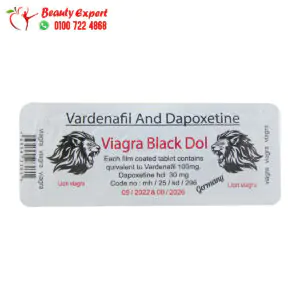 الفياجرا للرجال فياجرا بلاك دول فاردينافيل 100مجم 6 اقراص لتقوية الانتصاب للرجال Viagra black dol